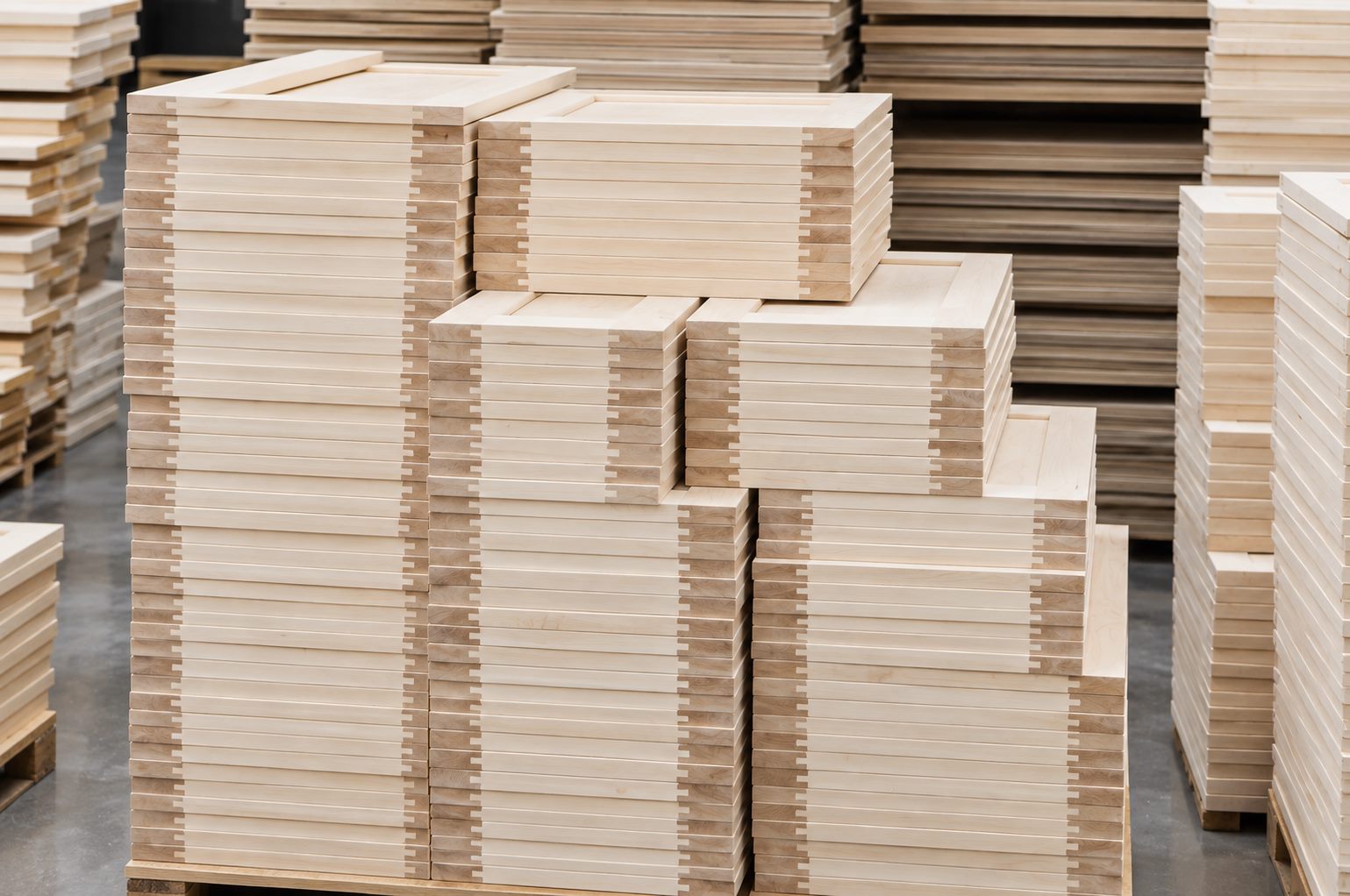 Assembled door frames