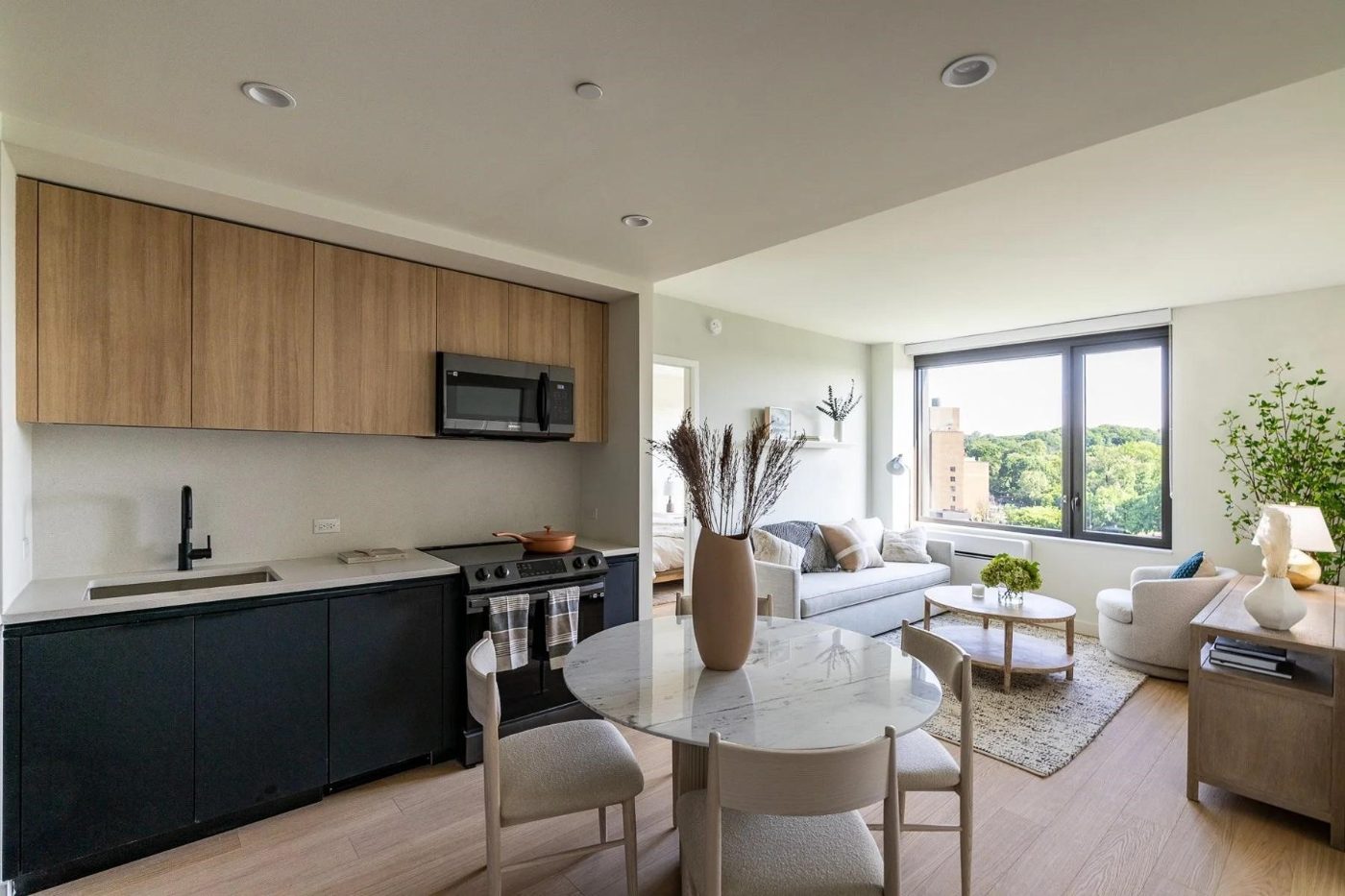 Kitchen at One Park Point, Brooklyn