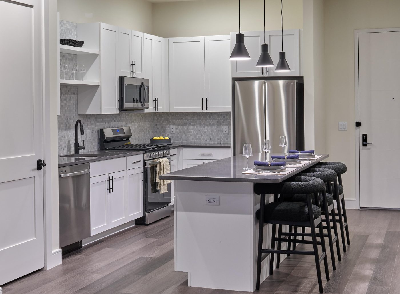 Kitchen at The Raye by Vermella, New Brunswick