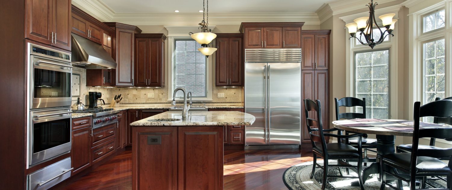 cherry wood cabinetry